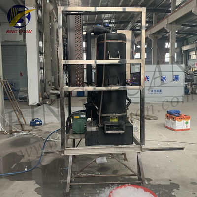 R404A 200V 35mm machine de fabricant de tube de glace de 1 tonne