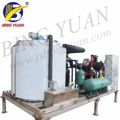 Machine de machine à glaçons de flocon du refroidissement par évaporation 220V 15T 69KW