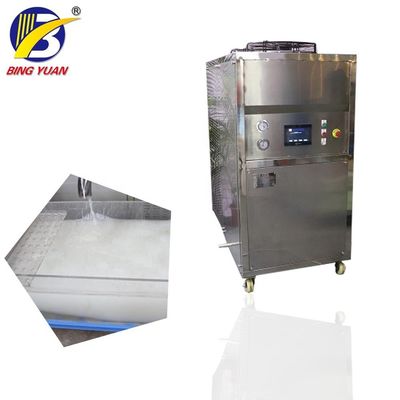 Machine à glace de boue des fruits de mer 380V 124.3KW 3T de refroidissement à l'air